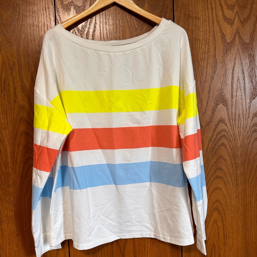 Colorful Striped Women's Top